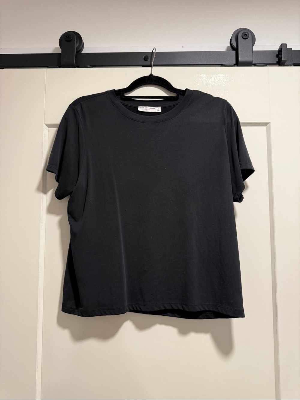 Double Zero Black Short Sleeve Crewneck Tee